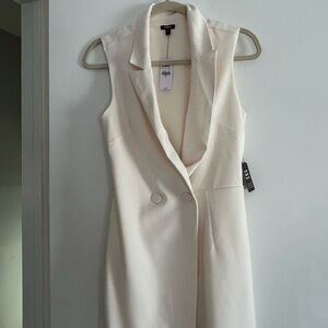 Sleeveless Blazer Romper
